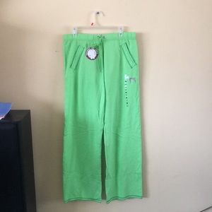 VS PINK green sweatpants